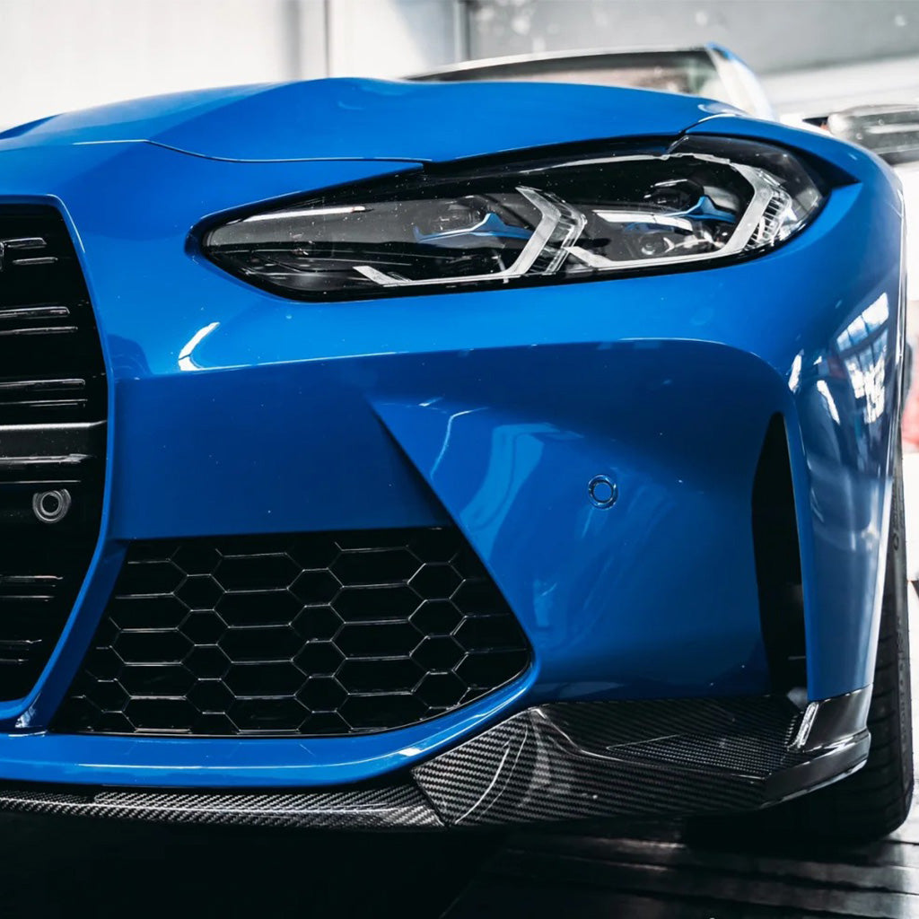 BMW G80 M3 G82 M4 MP Style carbon fiber front lip by CarbonXtreme
