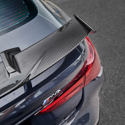 BMW G80 M3 G82 M4 MP Style carbon fiber GT rear wing with mounting base by CarbonXtreme
