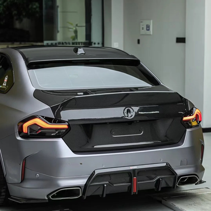 BMW G87 M2 CS Style dry carbon fiber rear trunk by CarbonXtreme
