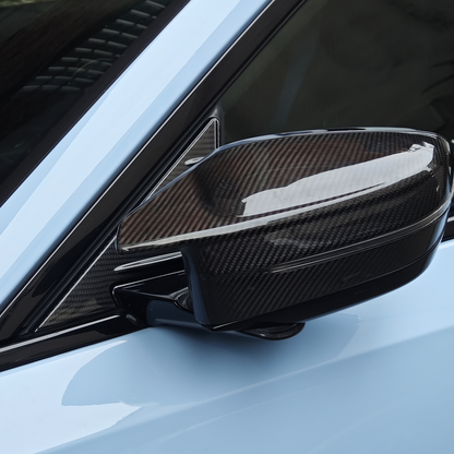 CarbonXtreme BMW G87 M2 Rearview Mirror Side Triangular Spoiler Trim Carbon Fiber