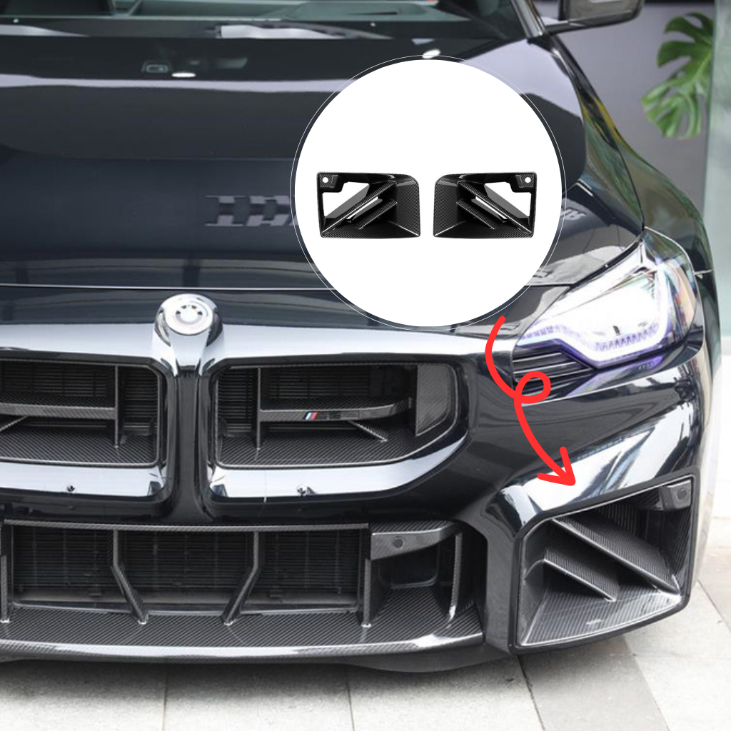CarbonXtreme BMW G87 M2 SQ Style Dry Carbon Fiber Front Bumper Vent