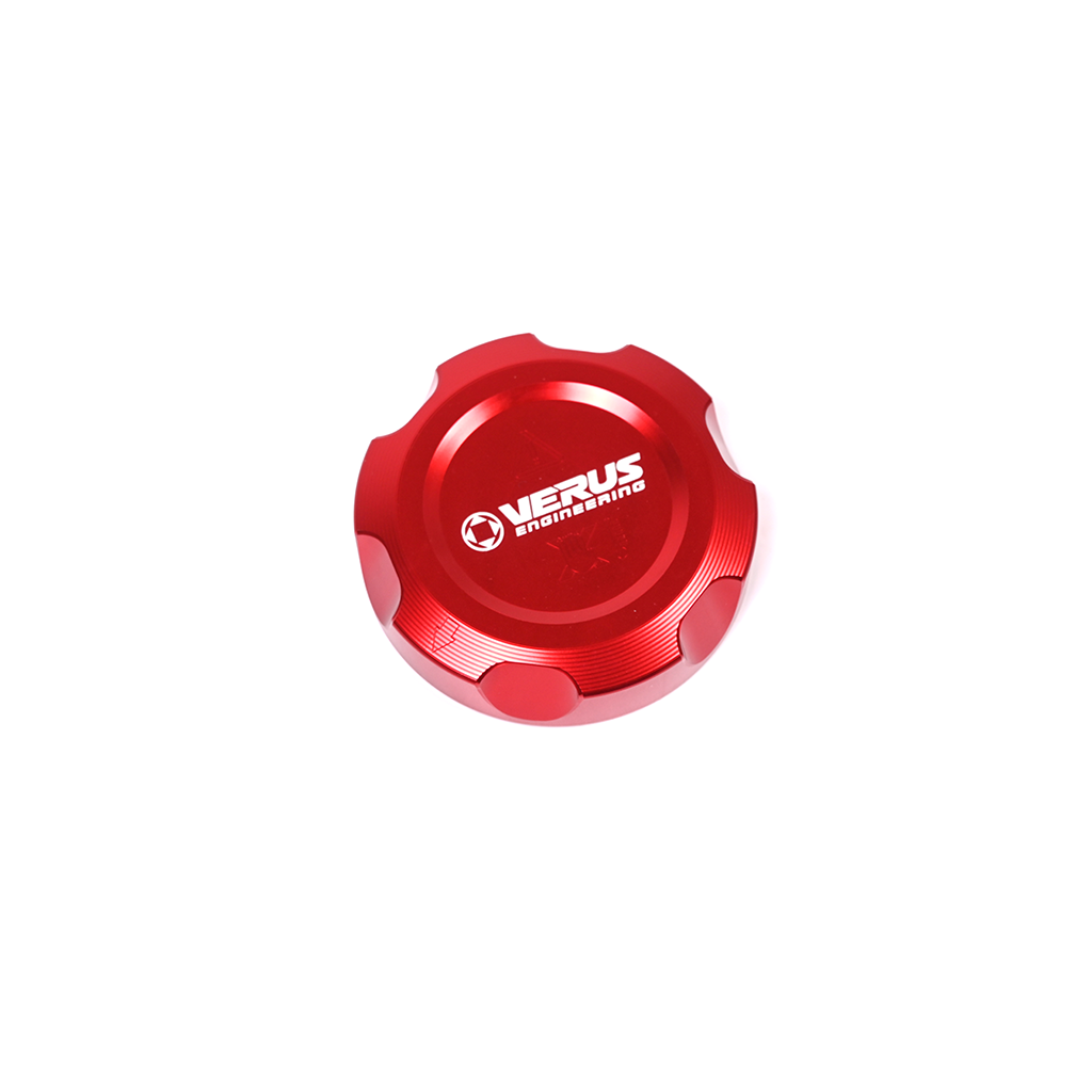CarbonXtreme BMW S58 engine bay oil filler cap 3-piece set CNC 6061 aluminum anodized red and blue finish