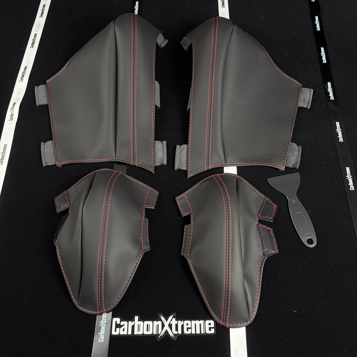 BMW M carbon bucket seat outer upper and lower bolster protectors in CS style packed and shipped to CA, United States