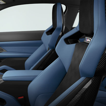 Fjord Blue and Black BMW M Carbon Bucket Seat interior color reference