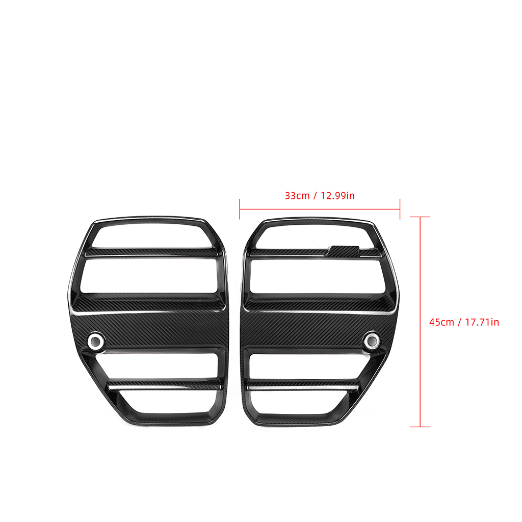 CarbonXtreme BMW G80 M3 G82 M4 Carbon Fiber Front Grille ST Style