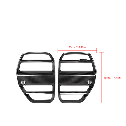 CarbonXtreme BMW G80 M3 G82 M4 Carbon Fiber Front Grille ST Style