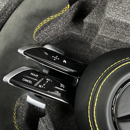 Mercedes Carbon Fiber Steering Wheel With Alcantara Grips