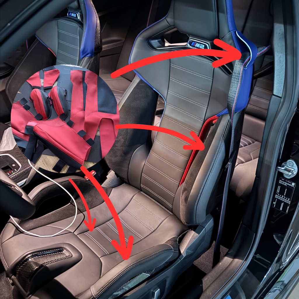 CarbonXtreme BMW Carbon Bucket Seat Full Protection Kit – 8-Piece Expanded Edition