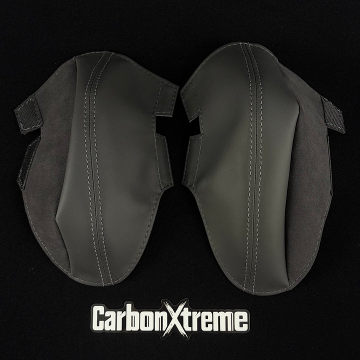 BMW G87 M2 carbon bucket seat thigh bolster protectors packed and shipped