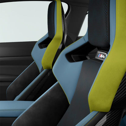 Yas Marina Blue BMW M Carbon Bucket Seat interior color reference