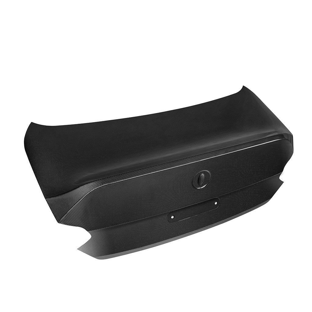 BMW G87 M2 CS carbon fiber trunk lid studio view, by CarbonXtreme