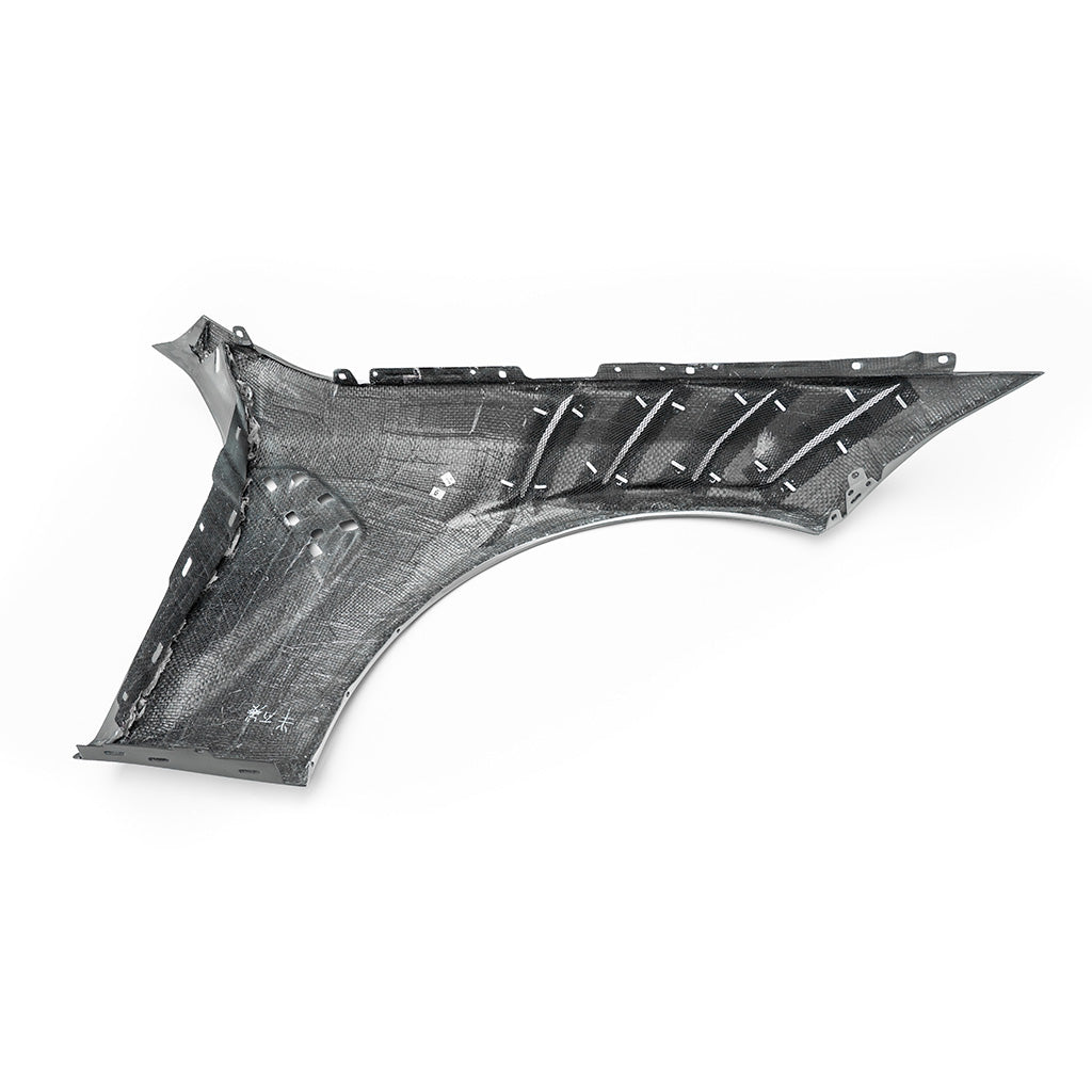 BMW G80 M3 AE Style carbon fiber front fender inner vent structure