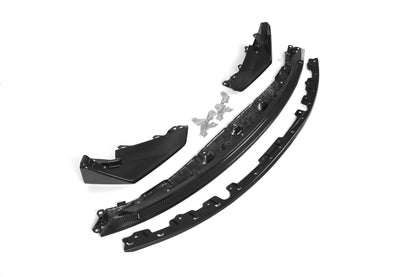 All parts of the CSL style carbon fiber front lip for BMW G80 M3 and G82 M4