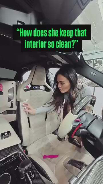 Load video: meowpwr keeping her BMW G80 M3 carbon bucket interior clean with CarbonXtreme seat protection
