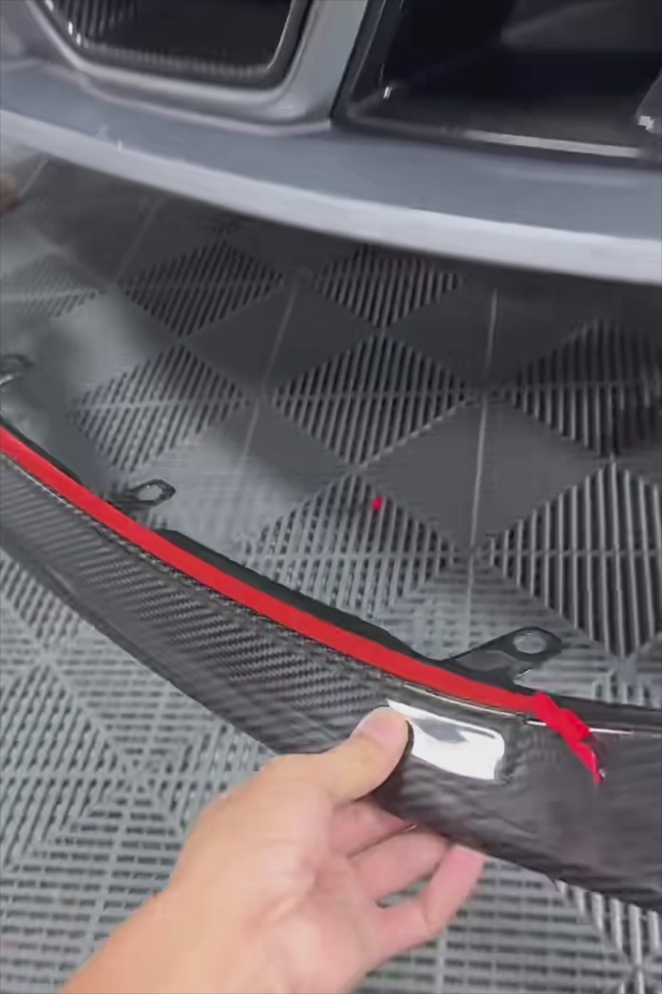 BMW G80 M3 G82 M4 CSL Style carbon fiber front lips by CarbonXtreme
