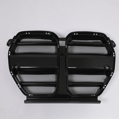 CarbonXtreme BMW G80 M3 & G82 M4 Carbon Fiber Front Grille — ST Style (One-Piece)