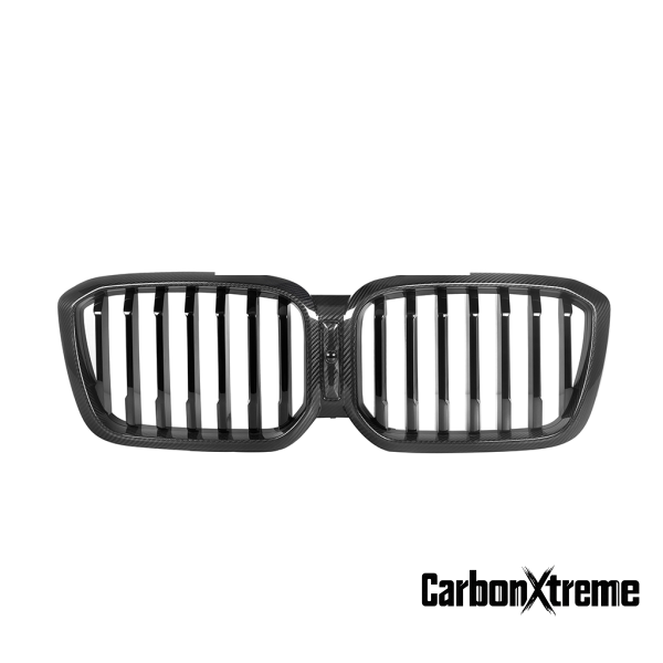 CarbonXtreme BMW X3 G01 X G02 LCI Front Grill Single Slat/Carbon Fiber