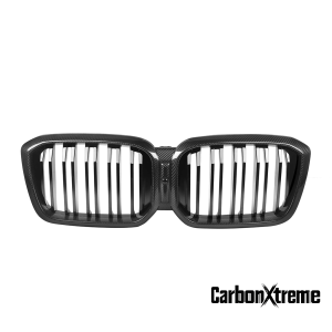 CarbonXtreme BMW X3 G01 X4 G02 LCI Front Grill Double Slat/Carbon Fiber