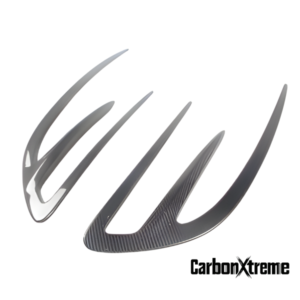 CarbonXtreme Maserati MC20 Ocean Desig Dry Carbon Fiber Front Hood Air Outlet Cover Trim